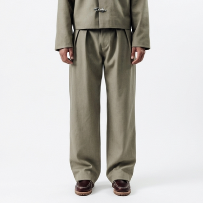 ALP x Two Islands Wide Trousers Khaki